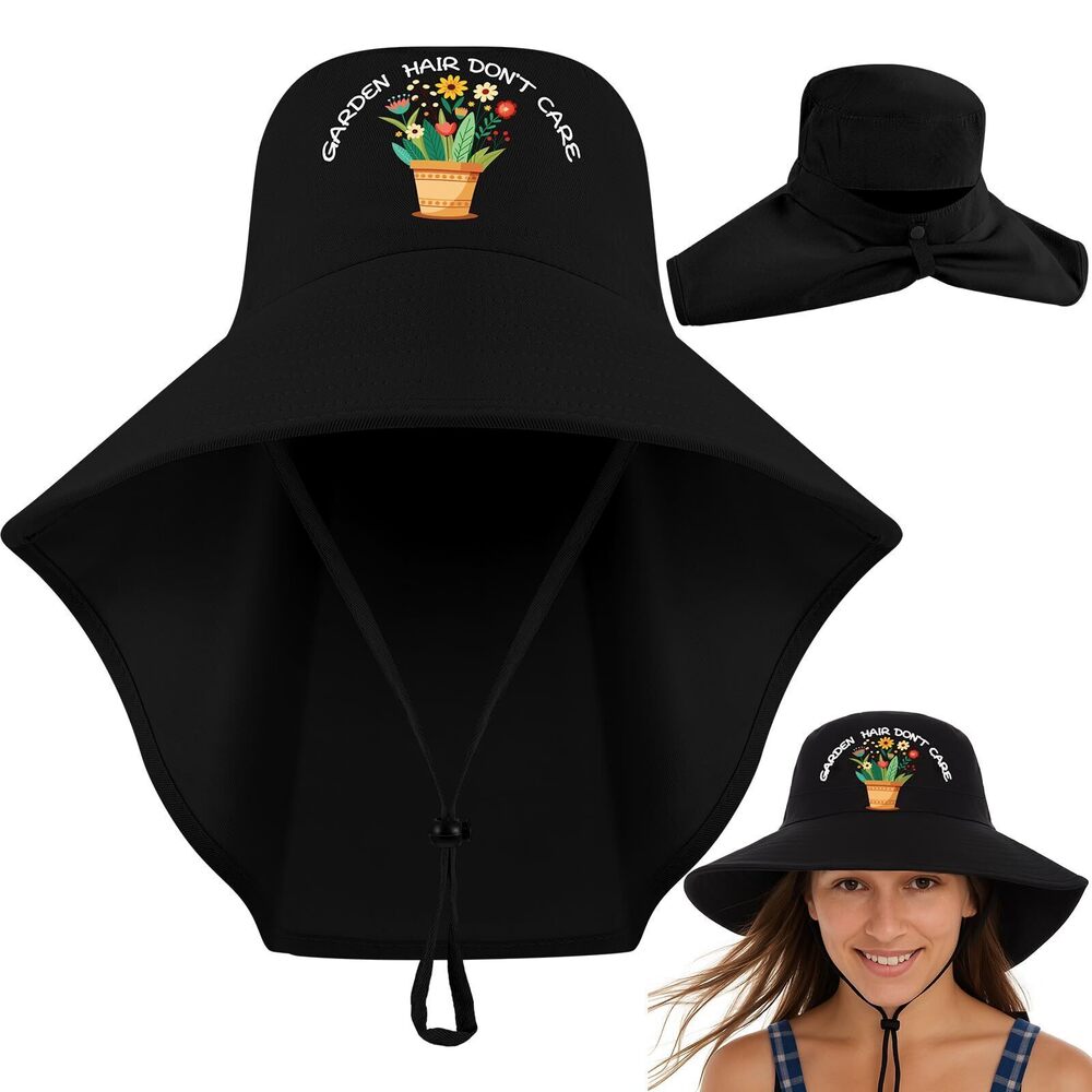 4715 Garden Hats Gardener Gifts Sun Protection Wide Brim Embroidered Hat